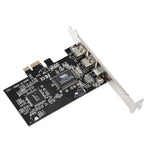 Carte d'extension PCI-E 3 ports 1394a 1394b Firewire 2 x 6 broches + 1 x 4 broches pour PC de bureau, 1394a+1394b