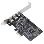 Carte d'extension PCI-E 3 ports 1394a 1394b Firewire 2 x 6 broches + 1 x 4 broches pour PC de bureau, 1394a+1394b