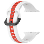 Bracelet de montre en silicone à boucle à double couleur, pour Apple Watch Ultra 49 mm, pour Apple Watch Series 8&7 45 mm, pour Apple Watch Series 8&7 41 mm