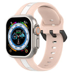 Bracelet de montre en silicone à boucle à double couleur, pour Apple Watch Ultra 49 mm, pour Apple Watch Series 8&7 45 mm, pour Apple Watch Series 8&7 41 mm