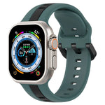 Bracelet de montre en silicone à boucle à double couleur, pour Apple Watch Ultra 49 mm, pour Apple Watch Series 8&7 45 mm, pour Apple Watch Series 8&7 41 mm