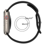 Bracelet de montre en silicone bicolore à boucle papillon, Pour Apple Watch Ultra 49 mm, Pour Apple Watch Series 8&7 45 mm, Pour Apple Watch Series 8&7 41 mm