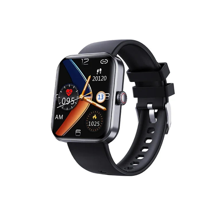 Montre connectée F57L avec écran couleur de 1,91 pouce, compatible avec la surveillance de la fréquence cardiaque et de la pression artérielle.