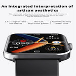 Montre connectée F57L avec écran couleur de 1,91 pouce, compatible avec la surveillance de la fréquence cardiaque et de la pression artérielle.
