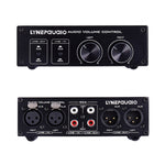 Contrôleur de volume commutateur 2 entrées 2 sorties, commutation de signal RCA vers signal équilibré XLR sans alimentation. Fournit interfaces RCA et XLR, réglage indépendant du volume des canaux L/R, adapté aux appareils nécessitant un réglage de volume