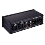 Contrôleur de volume commutateur 2 entrées 2 sorties, commutation de signal RCA vers signal équilibré XLR sans alimentation. Fournit interfaces RCA et XLR, réglage indépendant du volume des canaux L/R, adapté aux appareils nécessitant un réglage de volume