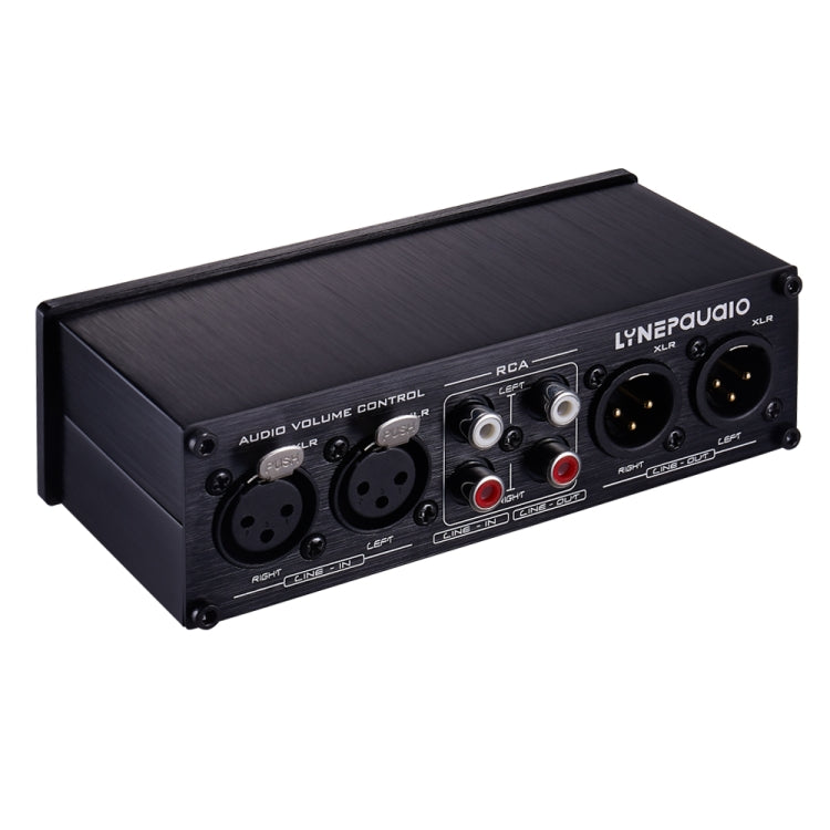 Contrôleur de volume commutateur 2 entrées 2 sorties, commutation de signal RCA vers signal équilibré XLR sans alimentation. Fournit interfaces RCA et XLR, réglage indépendant du volume des canaux L/R, adapté aux appareils nécessitant un réglage de volume