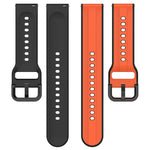 Bracelet de montre en silicone bicolore à boucle convexe de 20 mm, pour Samsung Galaxy Watch 6 40 mm, pour Samsung Galaxy Watch 6 Classic 43 mm