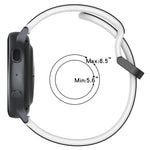 Bracelet de montre en silicone bicolore à boucle convexe de 20 mm, pour Samsung Galaxy Watch 6 40 mm, pour Samsung Galaxy Watch 6 Classic 43 mm