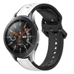 22mm Convex Loop Two-Color Silicone Watch Band, For Samsung Galaxy Watch3 45mm, For Samsung Galaxy Watch 46mm, For Samsung Gear S3 Classic, For Samsung Gear S3 Frontier