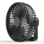 Ventilateur de camping portable multifonctionnel rechargeable à LED pour tente, noir, blanc