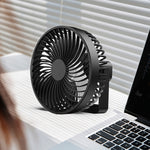 Ventilateur de camping portable multifonctionnel rechargeable à LED pour tente, noir, blanc