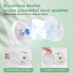 Ventilateur de camping portable multifonctionnel rechargeable à LED pour tente, noir, blanc