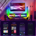 SAL006BS 2 Tubes Lumineux LED Synchronisation Musicale Veilleuse Intelligente WiFi
