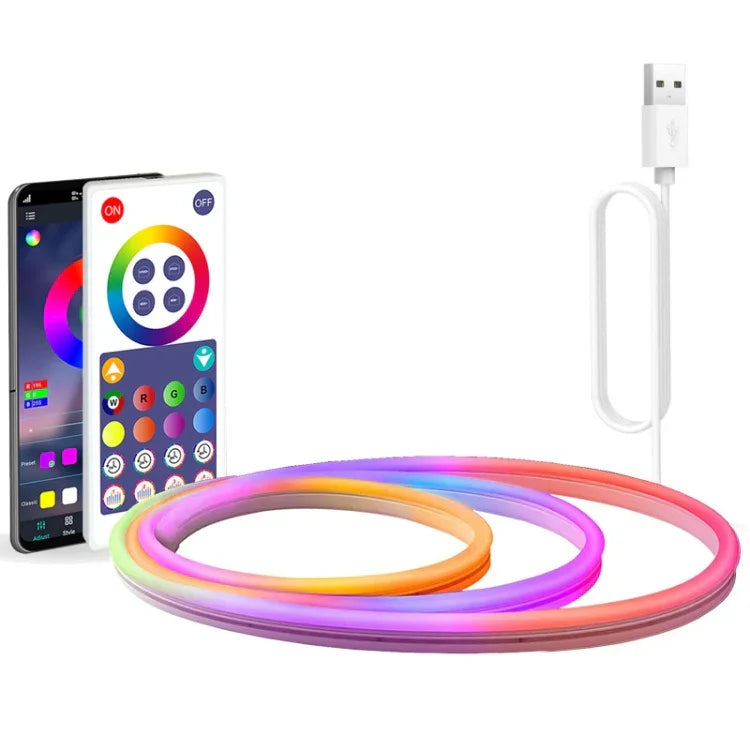 NH021 corde lumineuse néon RGB étanche 3m TUYA WIFI synchronisation musique, NH021