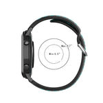 22mm Perforated Breathable Sports Silicone Watch Band, For Samsung Galaxy Watch3 45mm, For Samsung Gear S3 Classic, For Samsung Gear S3 Frontier