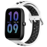 20mm Perforated Breathable Sports Silicone Watch Band, For Amazfit GTS 4 Mini, For Amazfit Bip3, For Amazfit Bip 1S
