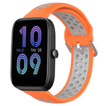 20mm Perforated Breathable Sports Silicone Watch Band, For Amazfit GTS 4 Mini, For Amazfit Bip3, For Amazfit Bip 1S