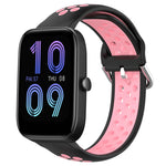 20mm Perforated Breathable Sports Silicone Watch Band, For Amazfit GTS 4 Mini, For Amazfit Bip3, For Amazfit Bip 1S