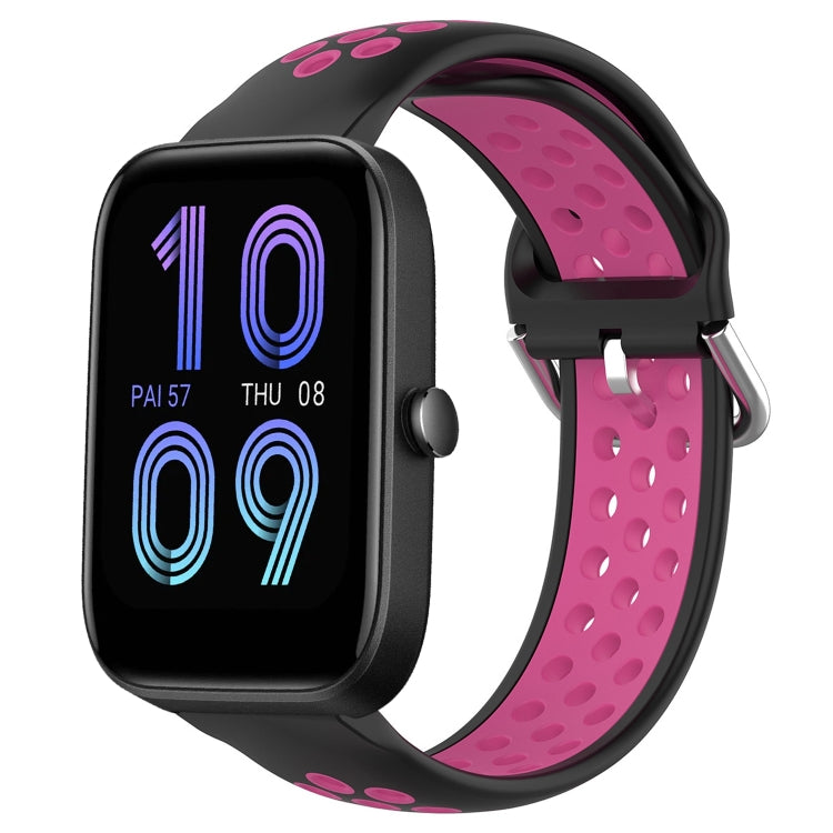 20mm Perforated Breathable Sports Silicone Watch Band, For Amazfit GTS 4 Mini, For Amazfit Bip3, For Amazfit Bip 1S