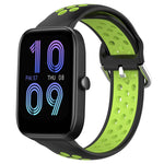 20mm Perforated Breathable Sports Silicone Watch Band, For Amazfit GTS 4 Mini, For Amazfit Bip3, For Amazfit Bip 1S