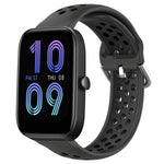 20mm Perforated Breathable Sports Silicone Watch Band, For Amazfit GTS 4 Mini, For Amazfit Bip3, For Amazfit Bip 1S
