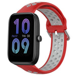 20mm Perforated Breathable Sports Silicone Watch Band, For Amazfit GTS 4 Mini, For Amazfit Bip3, For Amazfit Bip 1S
