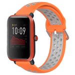 20mm Perforated Breathable Sports Silicone Watch Band, For Amazfit GTS 4 Mini, For Amazfit Bip3, For Amazfit Bip 1S