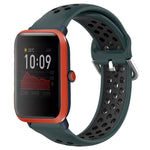 20mm Perforated Breathable Sports Silicone Watch Band, For Amazfit GTS 4 Mini, For Amazfit Bip3, For Amazfit Bip 1S