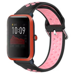 20mm Perforated Breathable Sports Silicone Watch Band, For Amazfit GTS 4 Mini, For Amazfit Bip3, For Amazfit Bip 1S
