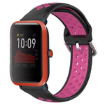 20mm Perforated Breathable Sports Silicone Watch Band, For Amazfit GTS 4 Mini, For Amazfit Bip3, For Amazfit Bip 1S