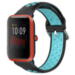20mm Perforated Breathable Sports Silicone Watch Band, For Amazfit GTS 4 Mini, For Amazfit Bip3, For Amazfit Bip 1S