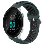 20mm Perforated Breathable Sports Silicone Watch Band, For Garmin Forerunner 158, For Garmin Forerunner 55, For Garmin Venu