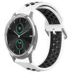 20mm Perforated Breathable Sports Silicone Watch Band, For Garmin Venu SQ, For Garmin VivoMove Style, For Garmin VivoMove Luxe