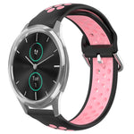 20mm Perforated Breathable Sports Silicone Watch Band, For Garmin Venu SQ, For Garmin VivoMove Style, For Garmin VivoMove Luxe