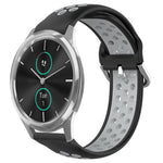 20mm Perforated Breathable Sports Silicone Watch Band, For Garmin Venu SQ, For Garmin VivoMove Style, For Garmin VivoMove Luxe