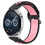 22mm Perforated Breathable Sports Silicone Watch Band, For Huawei Watch GT3 46mm, For Huawei Watch GT Runner, For Huawei Watch 3