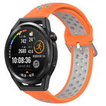 22mm Perforated Breathable Sports Silicone Watch Band, For Huawei Watch GT3 46mm, For Huawei Watch GT Runner, For Huawei Watch 3