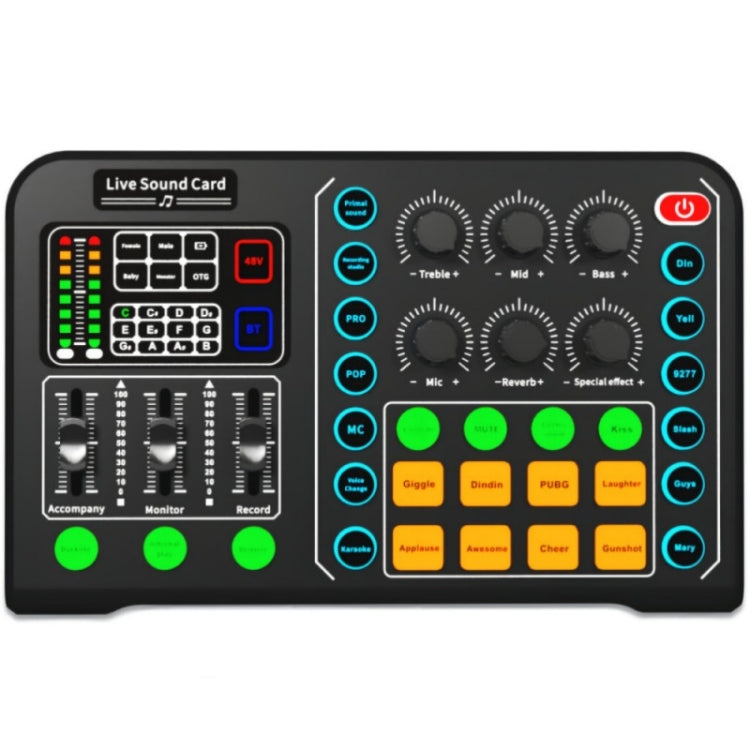 Carte son live multifonctionnelle M6 changeur de voix sans fil mixeur de diffusion, M6