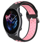22mm Perforated Breathable Sports Silicone Watch Band, For Amazfit 3, For Amazfit GTR 47mm