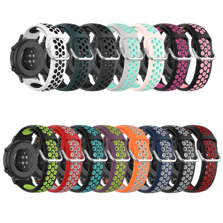 22mm Perforated Breathable Sports Silicone Watch Band, For Amazfit 3, For Amazfit GTR 47mm