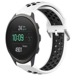 22mm Perforated Breathable Sports Silicone Watch Band, For Suunto 9 Peak Pro, For Suunto 9 Peak, For Suunto 5 Peak