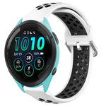 22mm Perforated Breathable Sports Silicone Watch Band, For Garmin Forerunner 265, For Garmin Forerunner 255, For Garmin Forerunner 255 Music