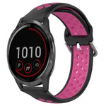 22mm Perforated Breathable Sports Silicone Watch Band, For Garmin Venu 2, For Garmin Vivoactive4, For Garmin Forerunner 265 Music