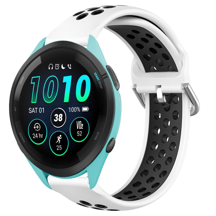 22mm Perforated Breathable Sports Silicone Watch Band, For Garmin Venu 2, For Garmin Vivoactive4, For Garmin Forerunner 265 Music