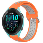 22mm Perforated Breathable Sports Silicone Watch Band, For Garmin Venu 2, For Garmin Vivoactive4, For Garmin Forerunner 265 Music