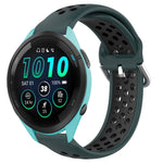 22mm Perforated Breathable Sports Silicone Watch Band, For Garmin Venu 2, For Garmin Vivoactive4, For Garmin Forerunner 265 Music