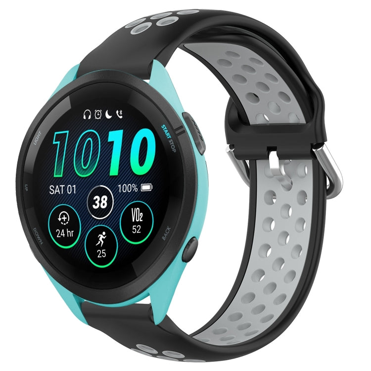 22mm Perforated Breathable Sports Silicone Watch Band, For Garmin Venu 2, For Garmin Vivoactive4, For Garmin Forerunner 265 Music