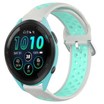 22mm Perforated Breathable Sports Silicone Watch Band, For Garmin Venu 2, For Garmin Vivoactive4, For Garmin Forerunner 265 Music