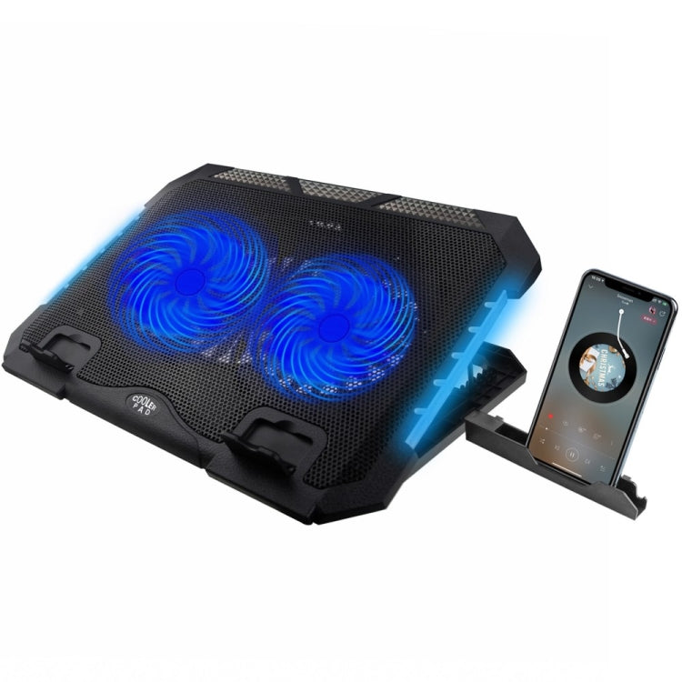 Support de Refroidissement pour Ordinateur Portable S900 avec Double Port USB, Hauteur Réglable, RGB, S900
